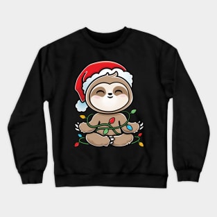 Sloth Christmas Tree Kawaii Crewneck Sweatshirt